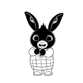 desenho de Bing Bunny para imprimir e colorir