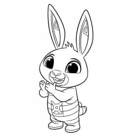 desenho de Bing Bunny para imprimir e colorir