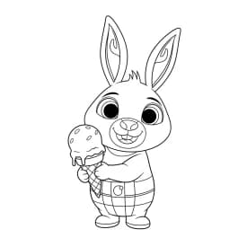 desenho de Bing Bunny para imprimir e colorir
