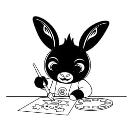 desenho de Bing Bunny para imprimir e colorir
