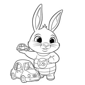 desenho de Bing Bunny para imprimir e colorir