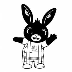 desenho de Bing Bunny para imprimir e colorir