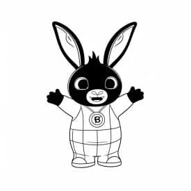 desenho de Bing Bunny para imprimir e colorir