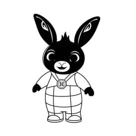 desenho de Bing Bunny para imprimir e colorir