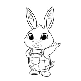 desenho de Bing Bunny para imprimir e colorir