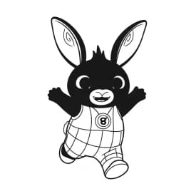 desenho de Bing Bunny para imprimir e colorir