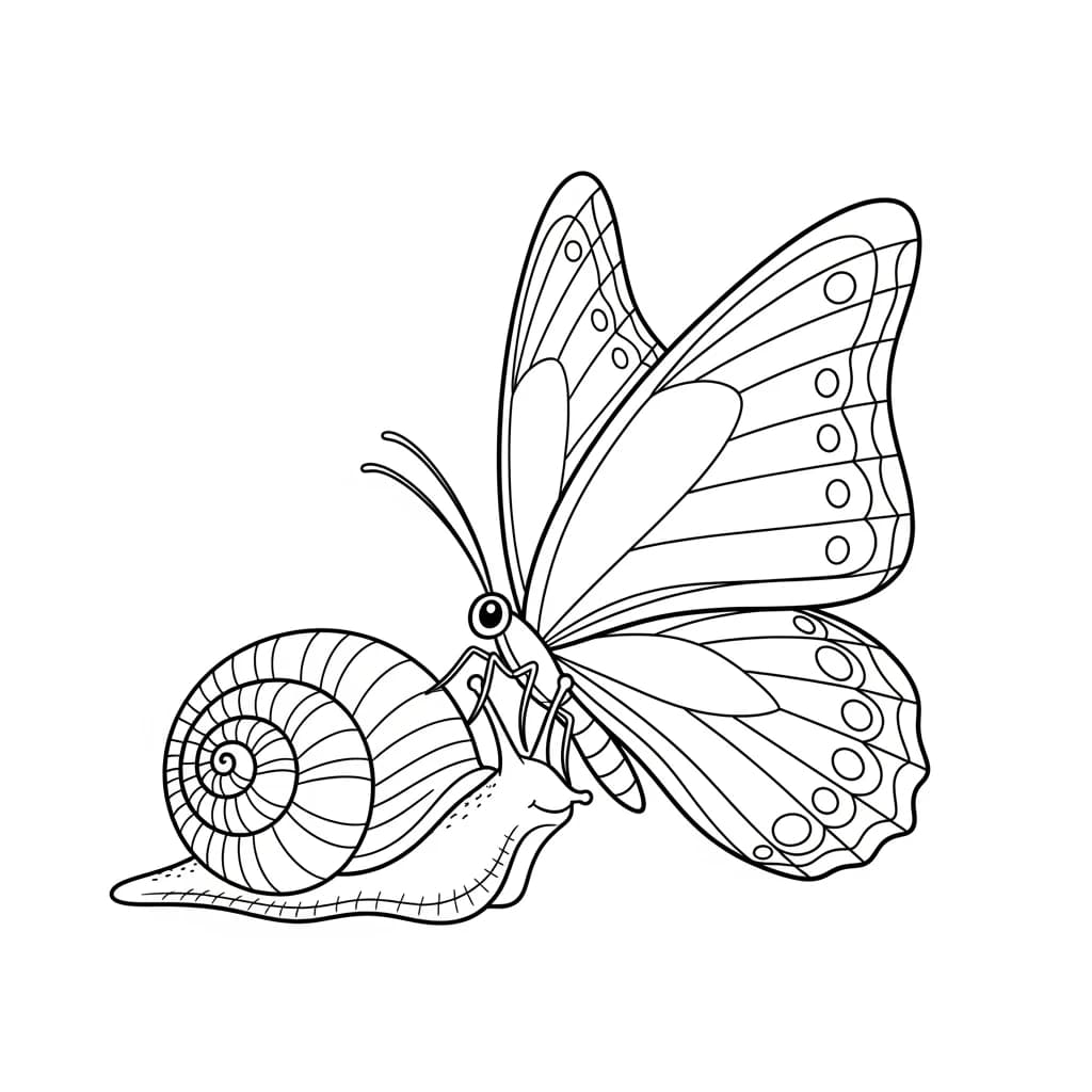 Desenho de Borboleta para Colorir e Imprimir