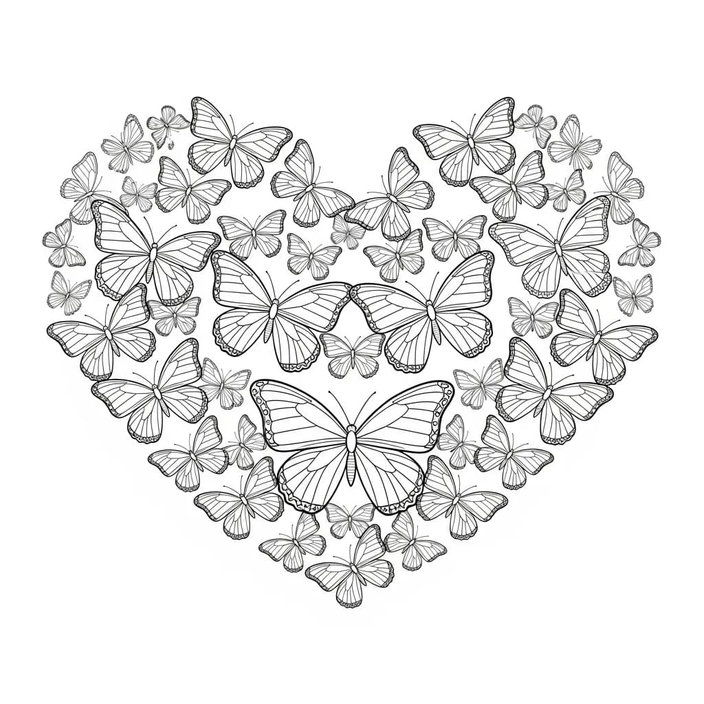 Desenho de Borboleta para Colorir e Imprimir