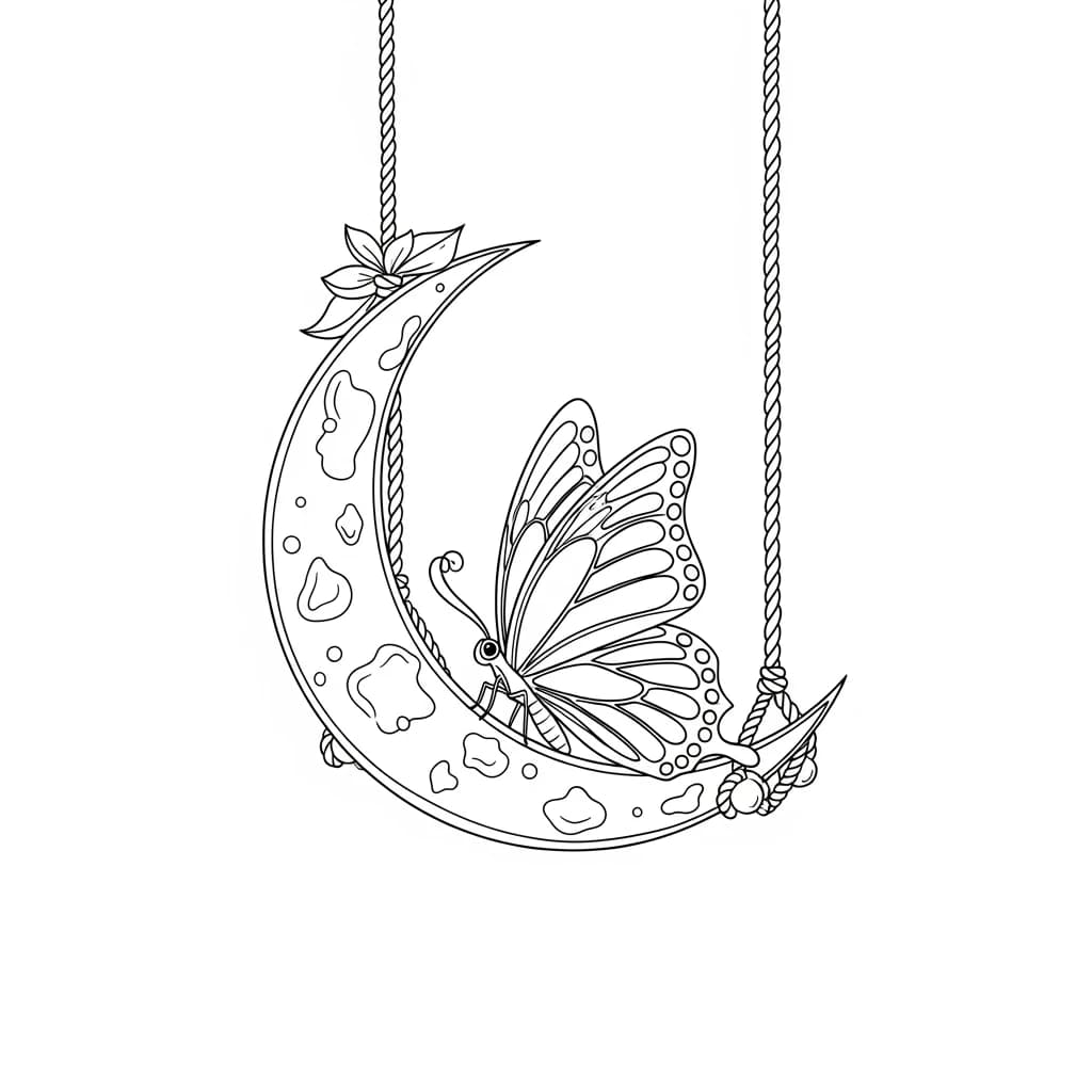 Desenho de Borboleta para Colorir e Imprimir