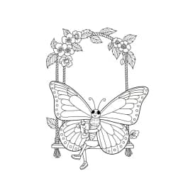 Desenho de Borboleta para Colorir e Imprimir