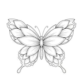 Desenho de Borboleta para Colorir e Imprimir Desenho de Borboleta para Colorir e Imprimir