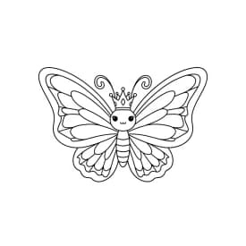 Desenho de Borboleta para Colorir e Imprimir Desenho de Borboleta para Colorir e Imprimir