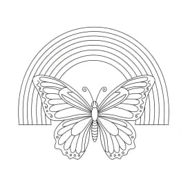 Desenho de Borboleta para Colorir e Imprimir Desenho de Borboleta para Colorir e Imprimir