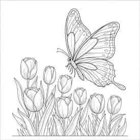 Desenho de Borboleta para Colorir e Imprimir Desenho de Borboleta para Colorir e Imprimir