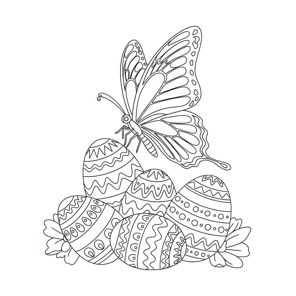 Desenho de Borboleta para Colorir e Imprimir