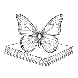 Desenho de Borboleta para Colorir e Imprimir Desenho de Borboleta para Colorir e Imprimir