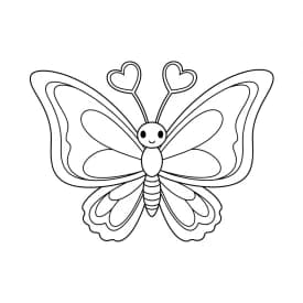 Desenho de Borboleta para Colorir e Imprimir Desenho de Borboleta para Colorir e Imprimir