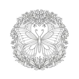 Desenho de Borboleta para Colorir e Imprimir Desenho de Borboleta para Colorir e Imprimir