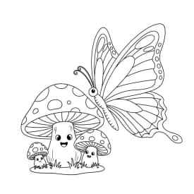 Desenho de Borboleta para Colorir e Imprimir Desenho de Borboleta para Colorir e Imprimir