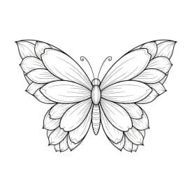 Desenho de Borboleta para Colorir e Imprimir Desenho de Borboleta para Colorir e Imprimir