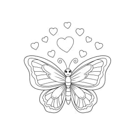 Desenho de Borboleta para Colorir e Imprimir