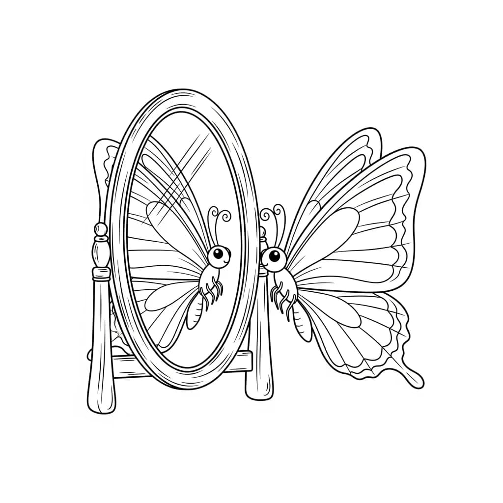 Desenho de Borboleta para Colorir e Imprimir