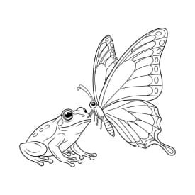 Desenho de Borboleta para Colorir e Imprimir