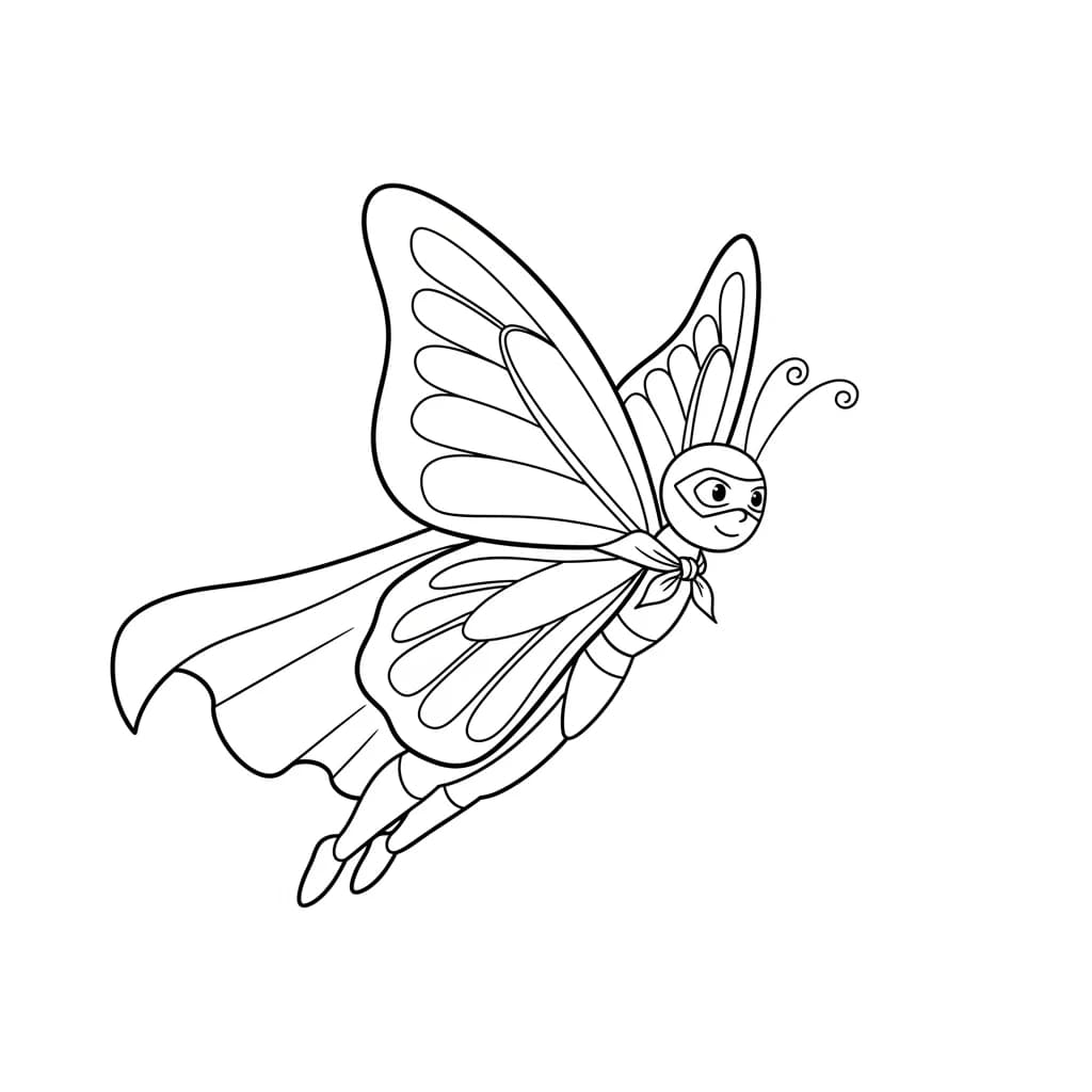 Desenho de Borboleta para Colorir e Imprimir