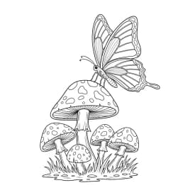 Desenho de Borboleta para Colorir e Imprimir