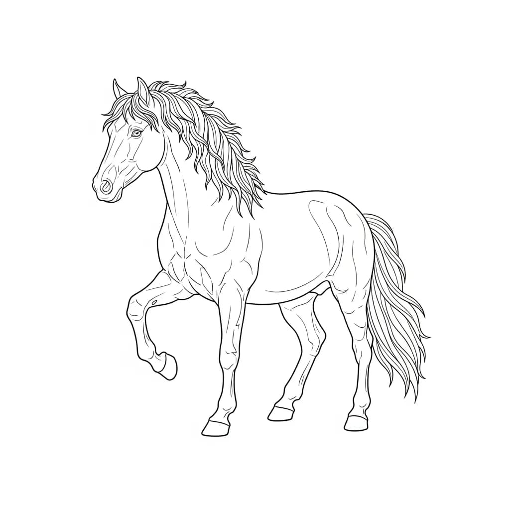 desenho de cavalo para colorir
