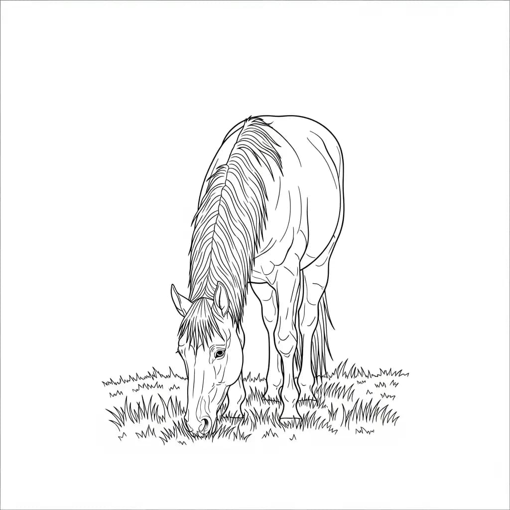 desenho de cavalo para colorir