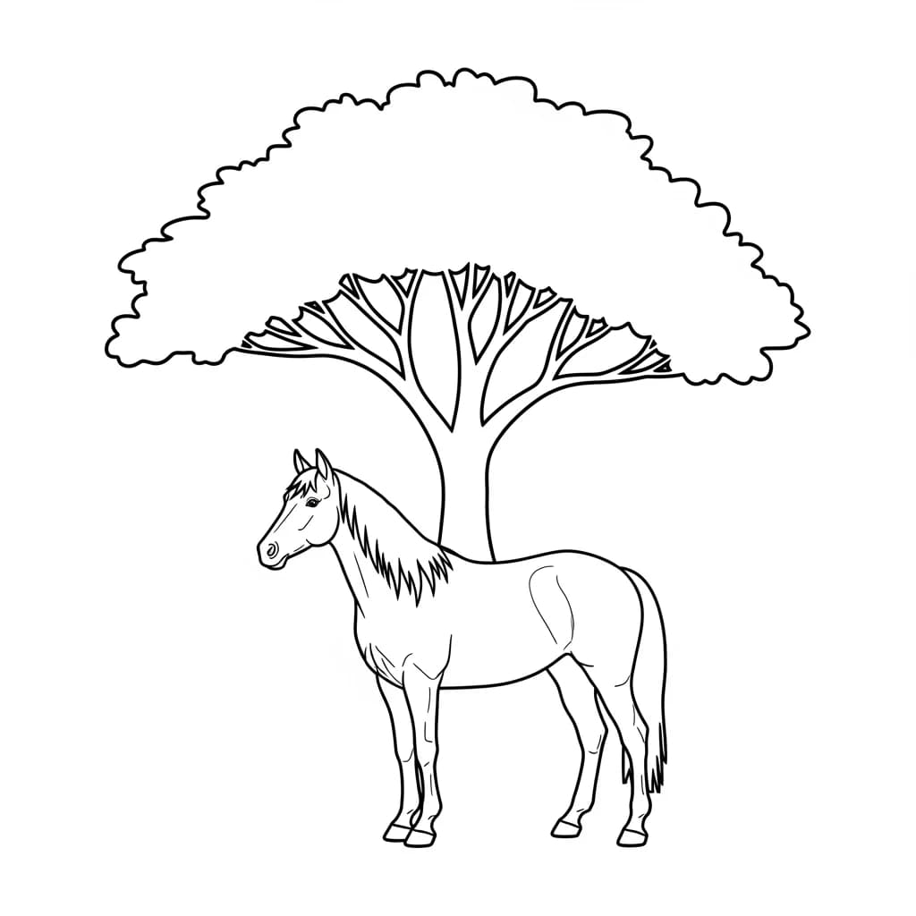 desenho de cavalo para colorir