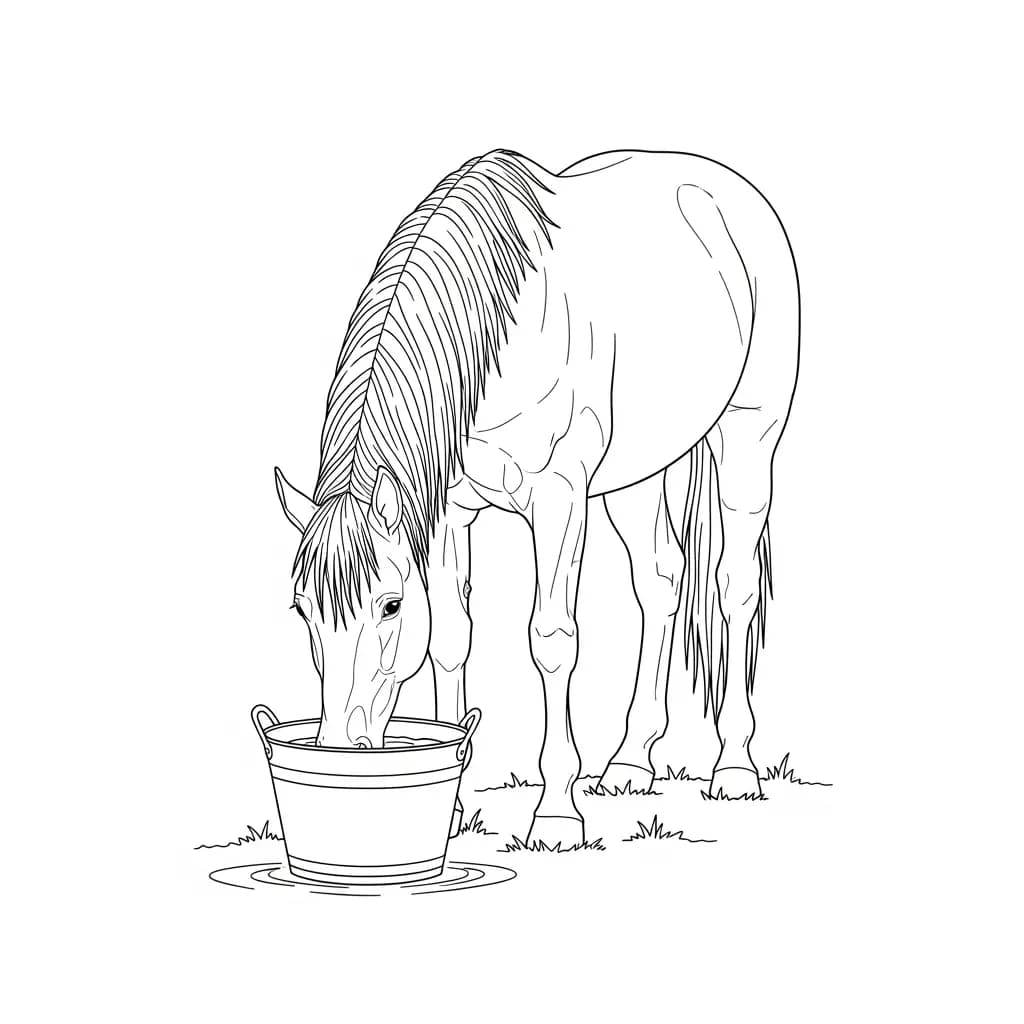 desenho de cavalo para colorir