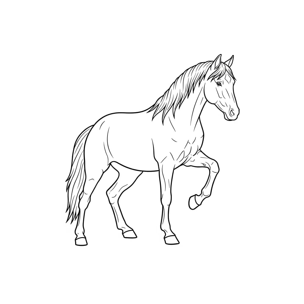 desenho de cavalo para colorir
