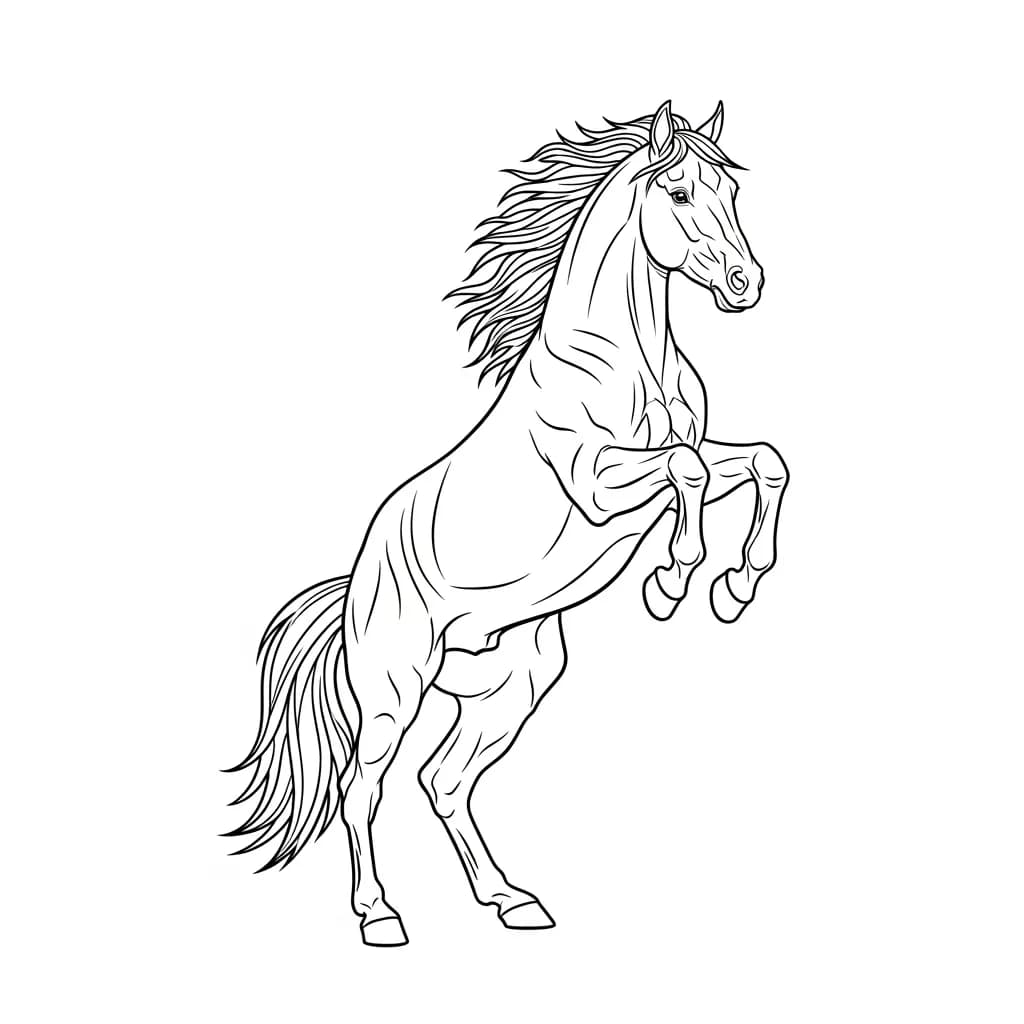 desenho de cavalo para colorir