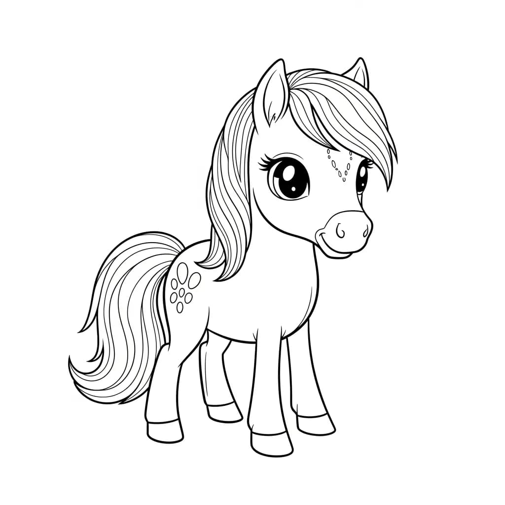 desenho de cavalo para colorir