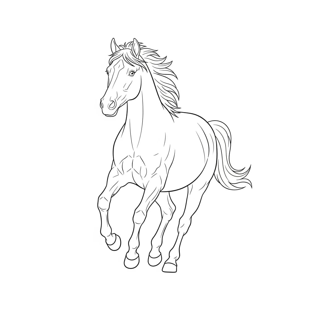 desenho de cavalo para colorir