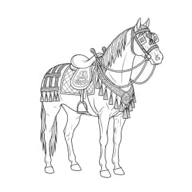 desenho de cavalo para colorir