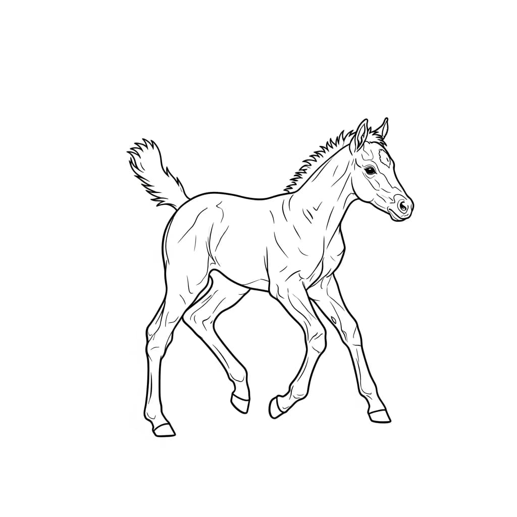 desenho de cavalo para colorir