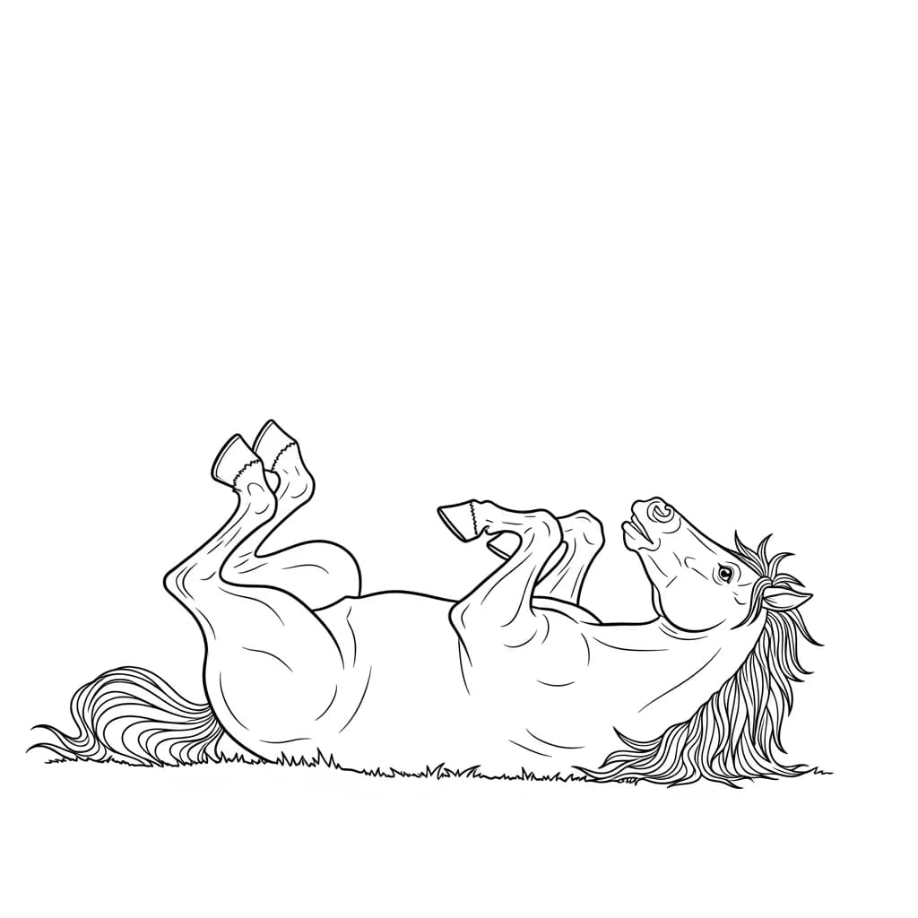 desenho de cavalo para colorir