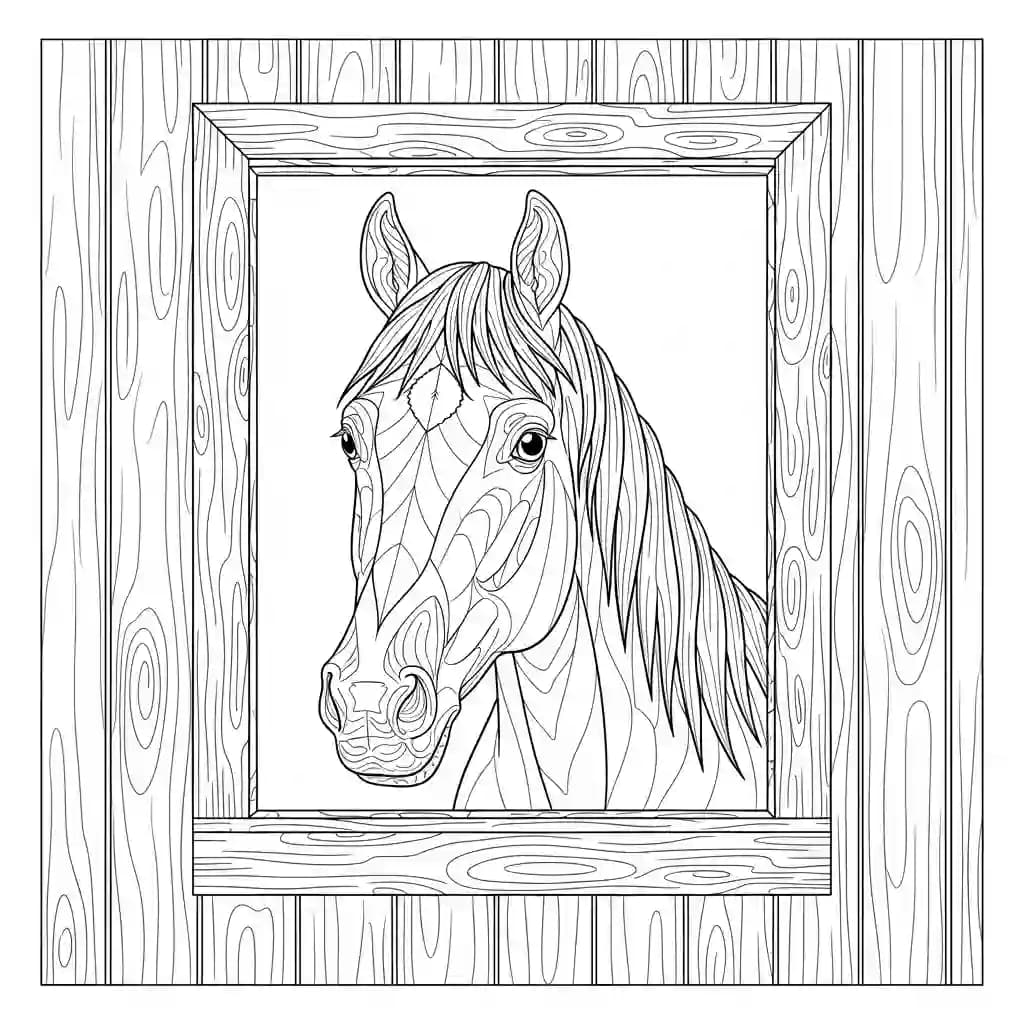 desenho de cavalo para colorir