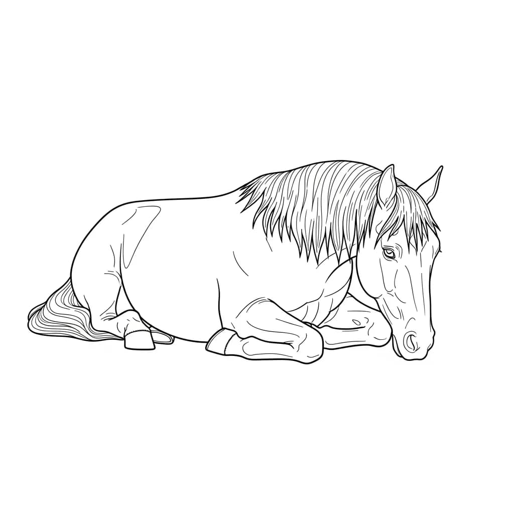 desenho de cavalo para colorir