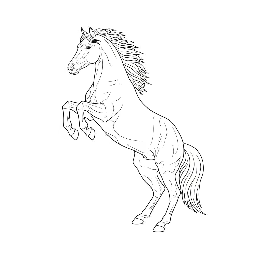 desenho de cavalo para colorir