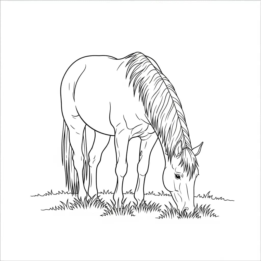 desenho de cavalo para colorir