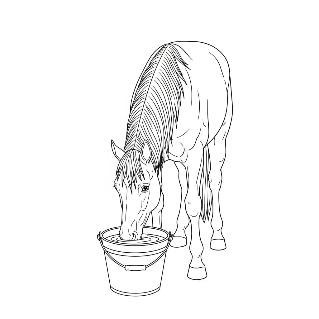 desenho de cavalo para colorir