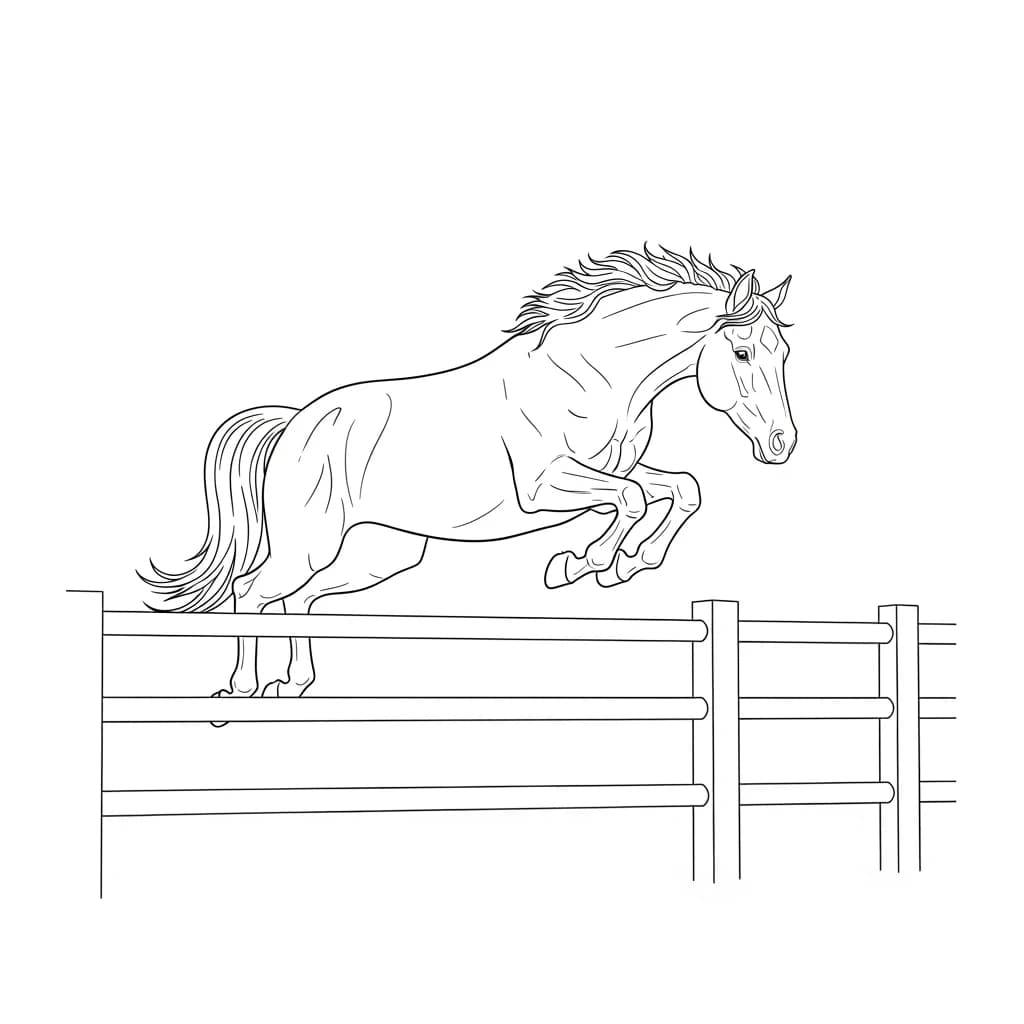 desenho de cavalo para colorir