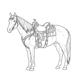 desenho de cavalo para colorir