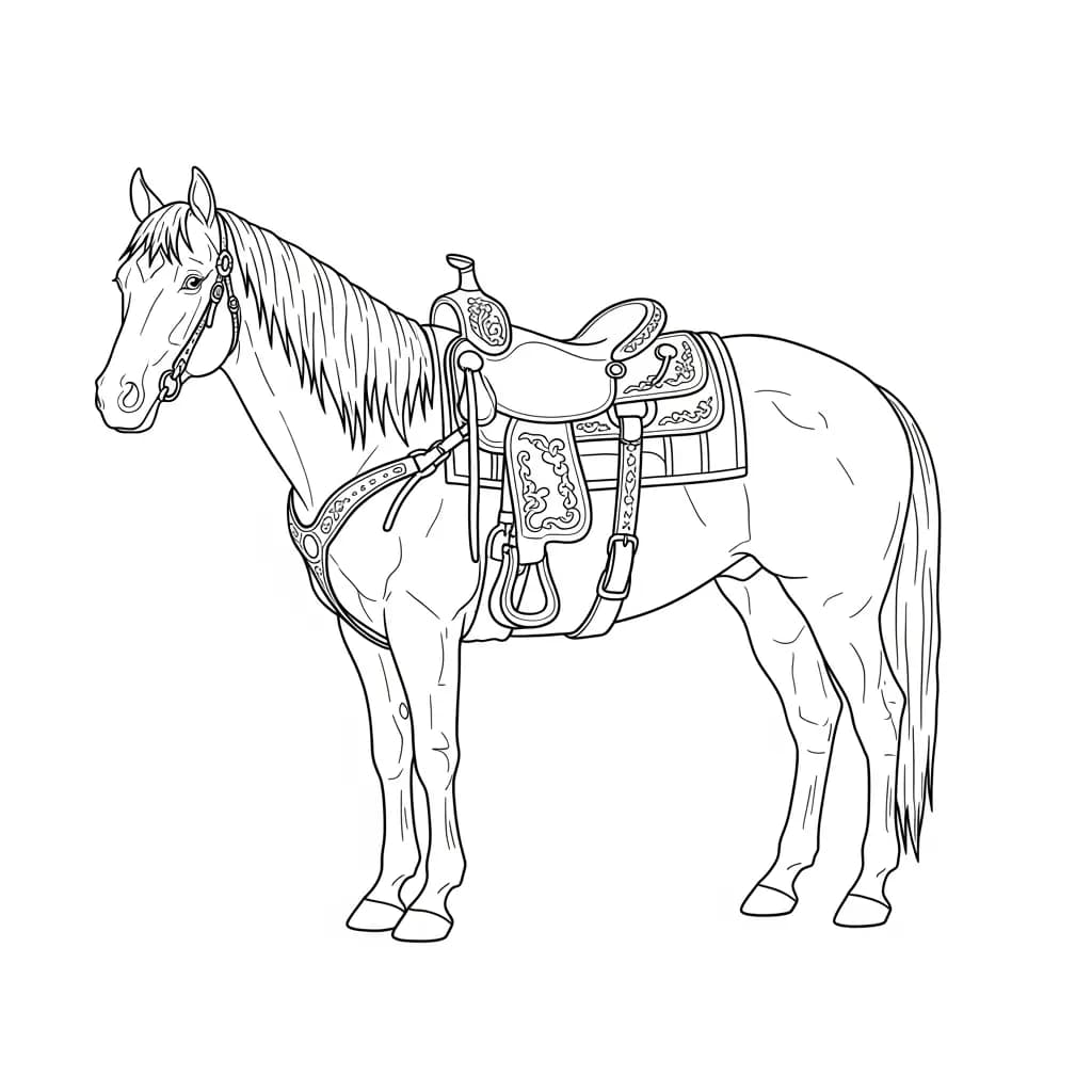 desenho de cavalo para colorir