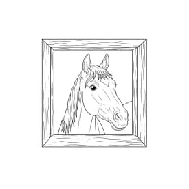 desenho de cavalo para colorir
