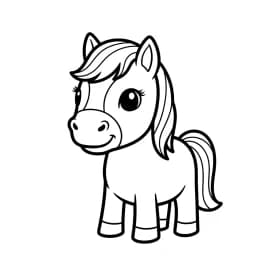 desenho de cavalo para colorir